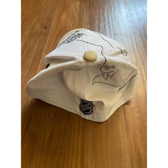 Pittsburgh Penguins White Reebok NHL Hat (One Size) - Picture 3 of 4
